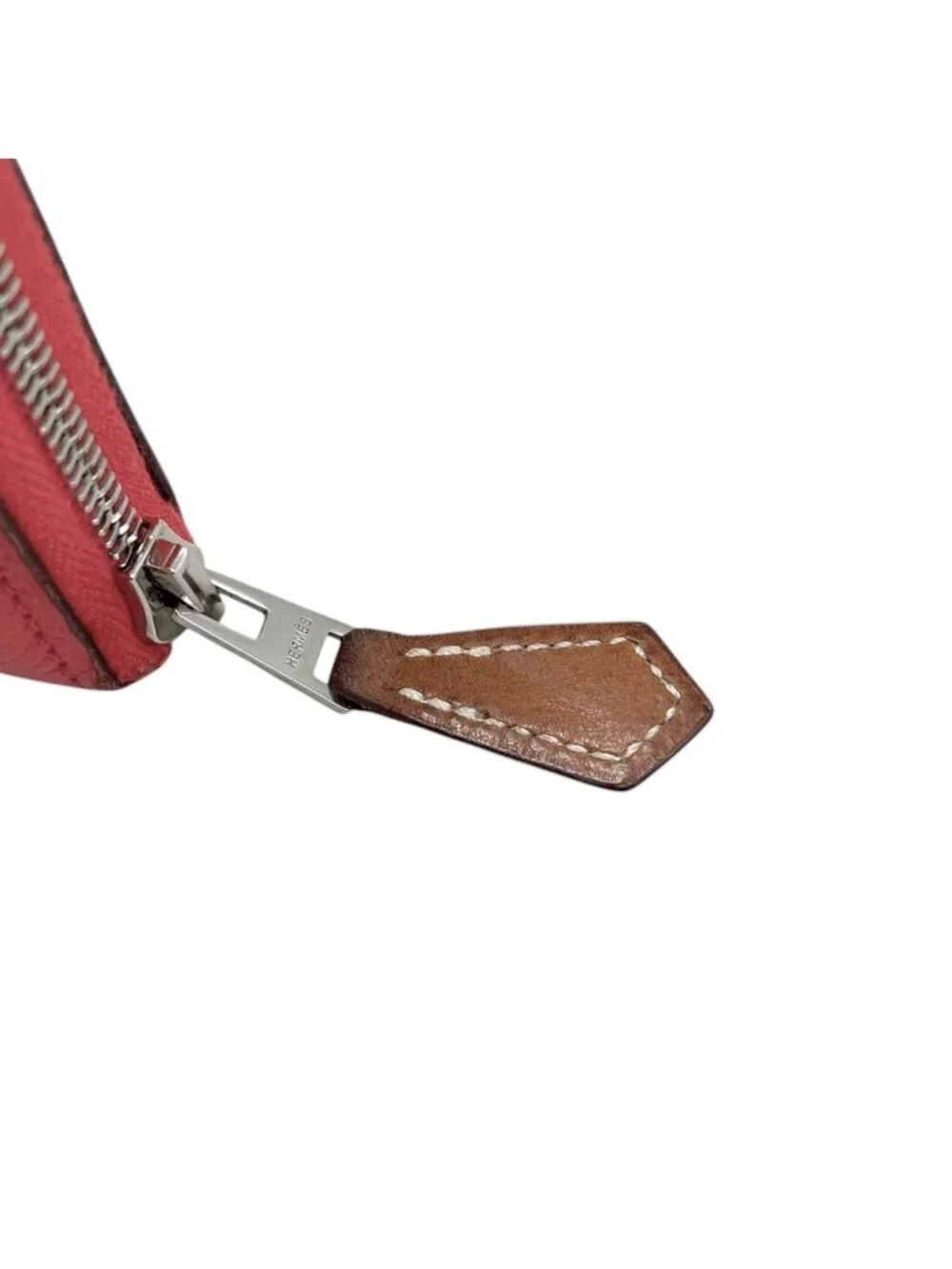 Hermes Wallet Azap Silk in Long Veau Pink Yellow Silver